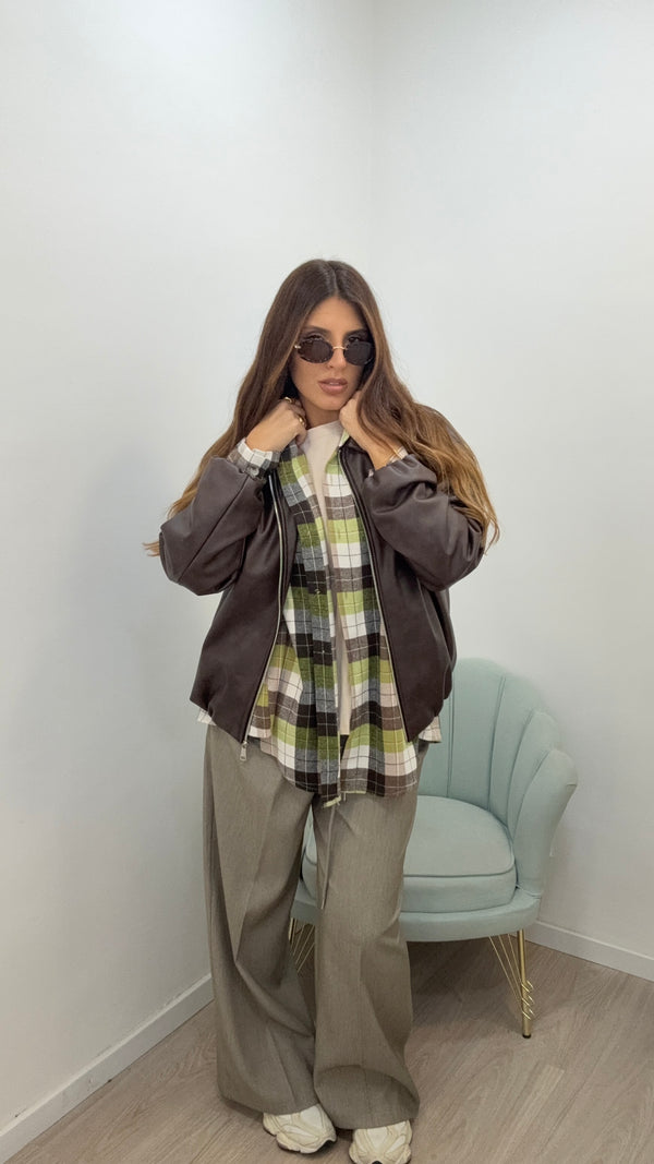 Giubbotto PELLE BROWN