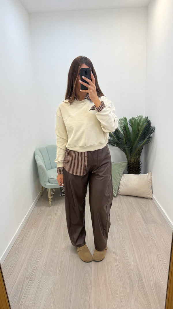 Pantalone in PELLE DENISE