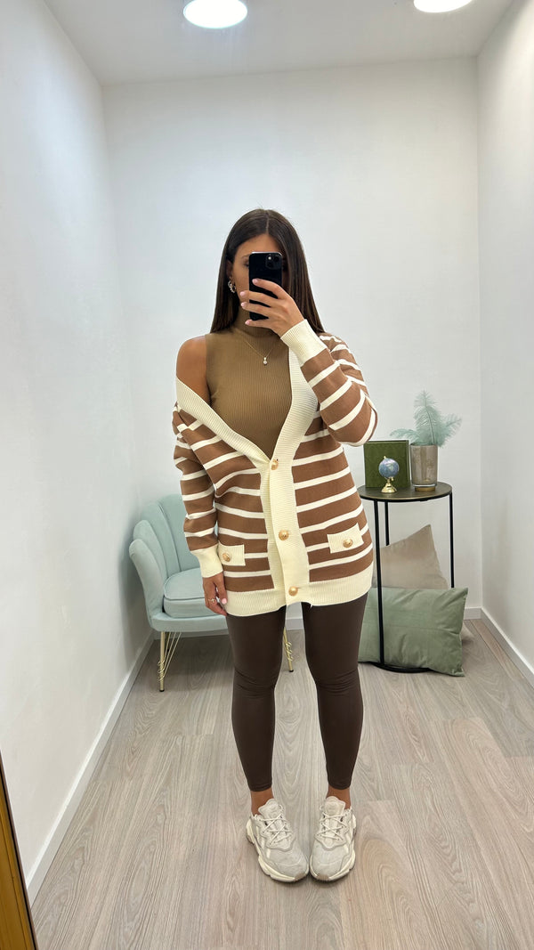 Cardigan Best Cappuccino