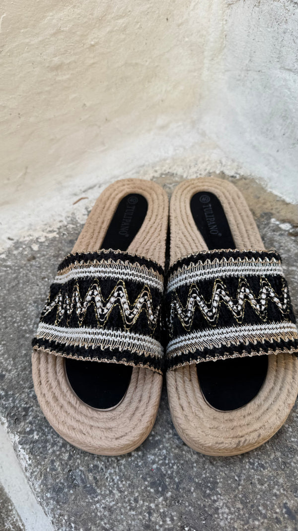 Pantofola ELLY BLACK