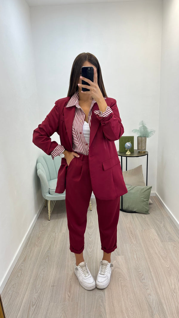 Tailleur All Day Bordeaux