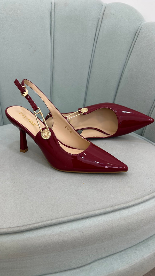 Slingback Bordeaux