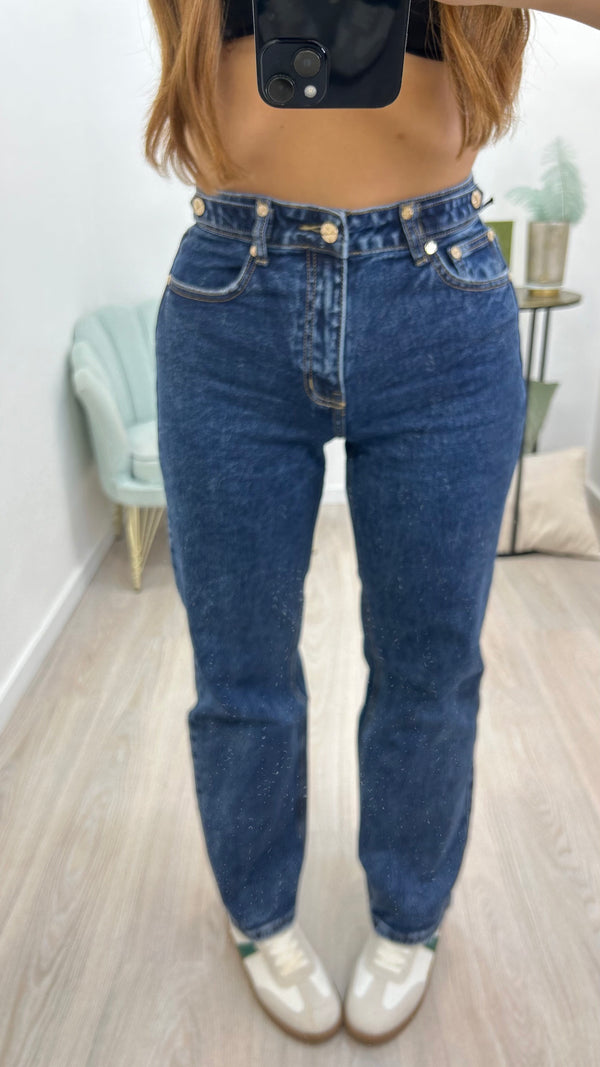 Jeans Palazzo Borchie