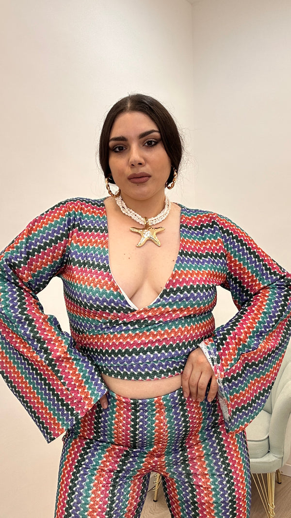 Coordinato Multicolor Green