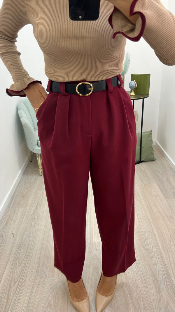 Pantalone Cuba Bordeaux