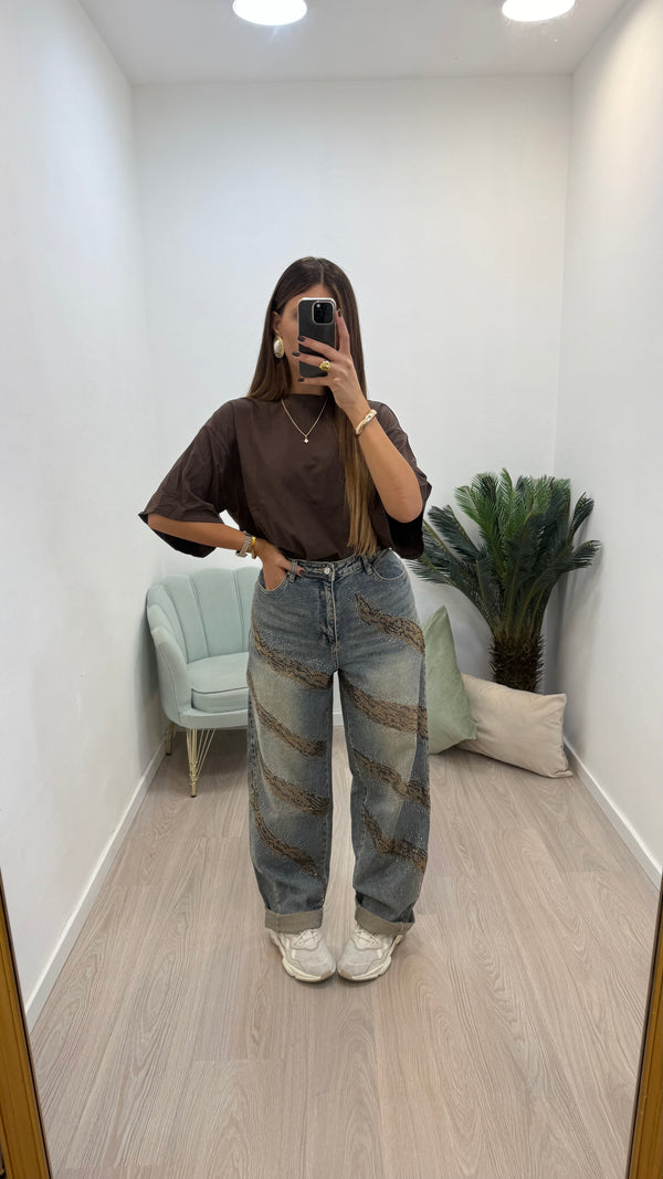 Jeans LEOPARDATO