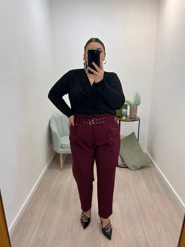 Pantalone Clotilde Bordeaux