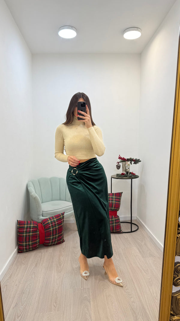 Longuette Velvet Green