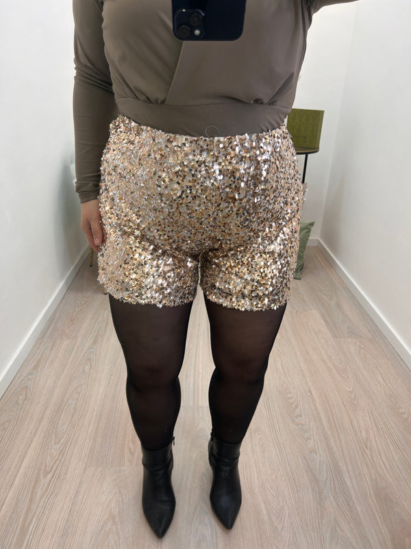 Shorts Brillantini Gold