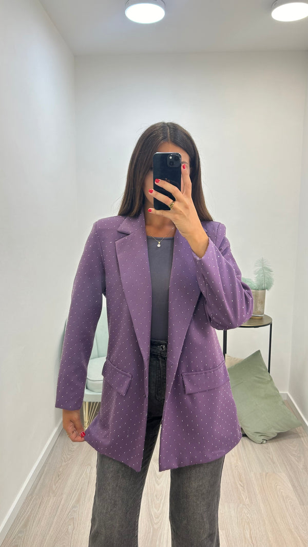 Blazer Shine Lilla