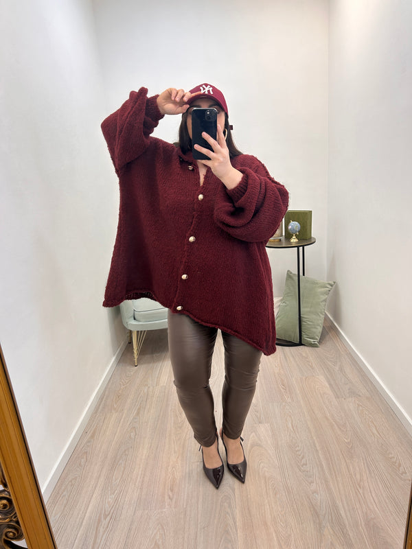 Cardigan Louise Bordeaux