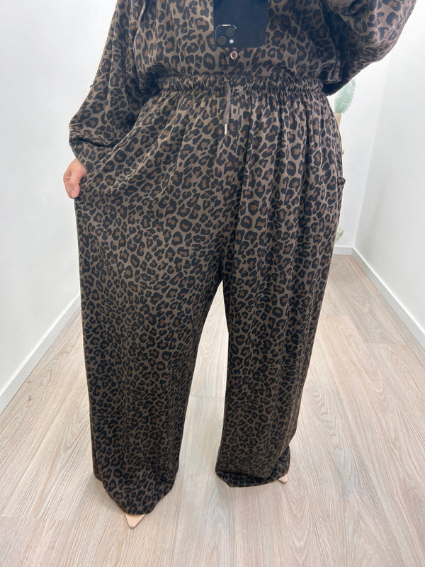 Pantalone Maxi Animalier