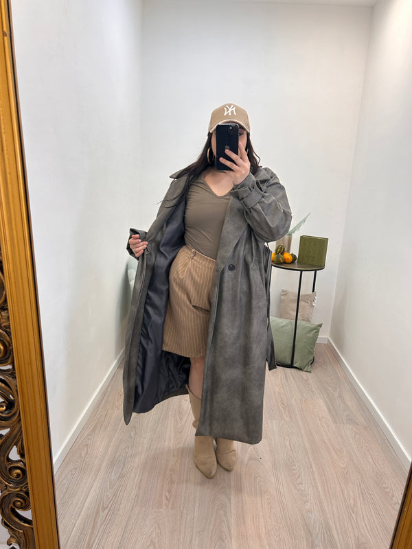 Trench Ecopelle Grey